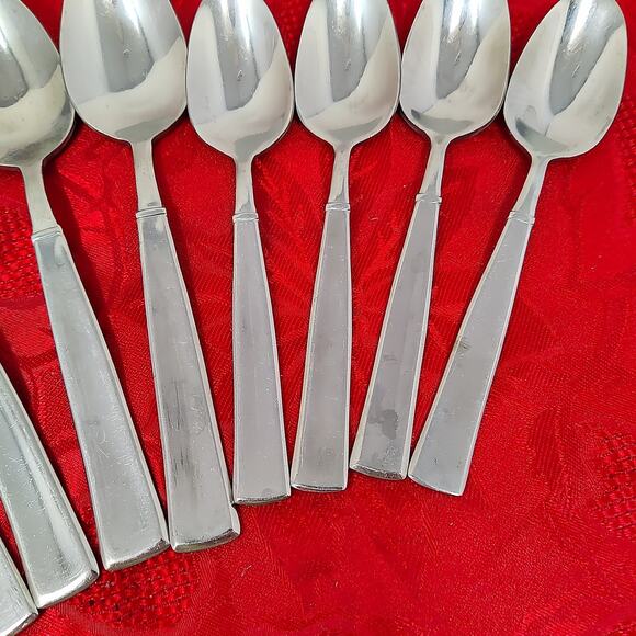 10X Mix Wallace WAS213 Stainless Forks N Spoons Flatware Heavy Solid Tbsp Tsp - Picture 7 of 16